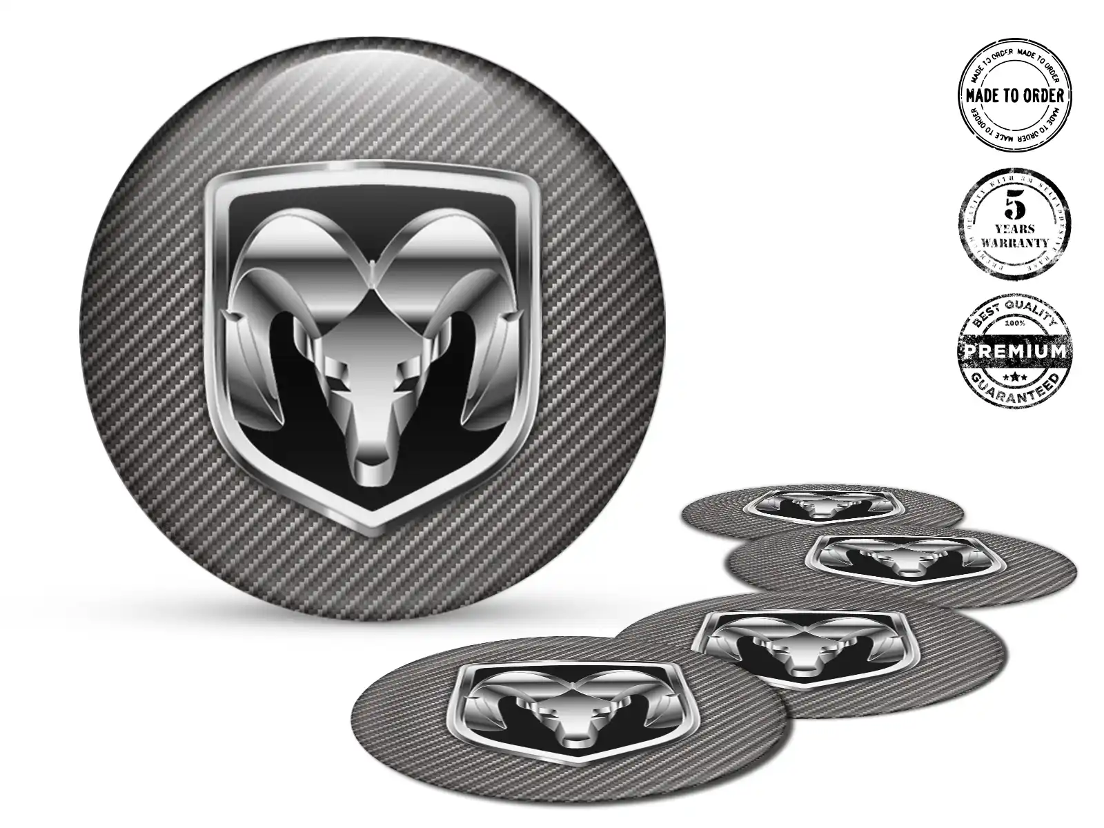 Dodge Gewölbte Aufkleber Design Hochwertige Radembleme